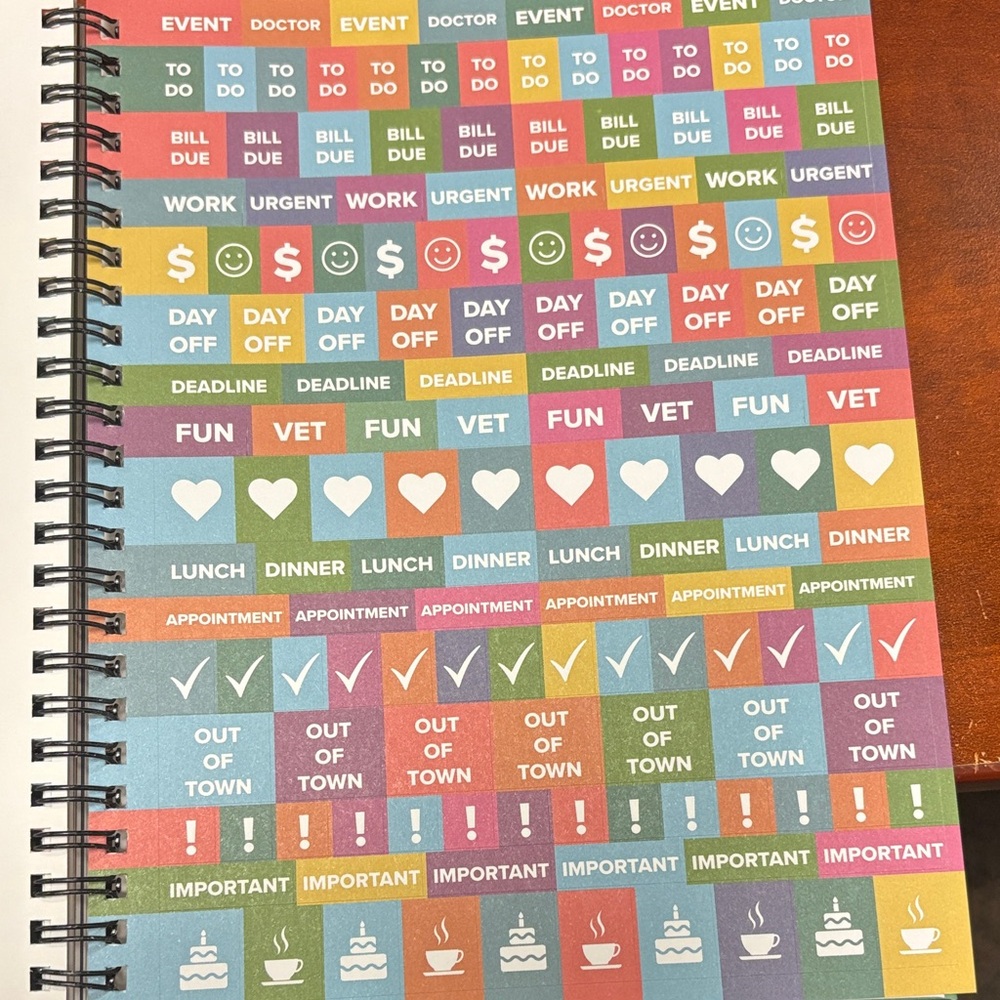 NWT 2026 Weekly Planner “You Did Not Wake Up Today To Be Mediocre” W/ Stickers - Picture 6 of 7
